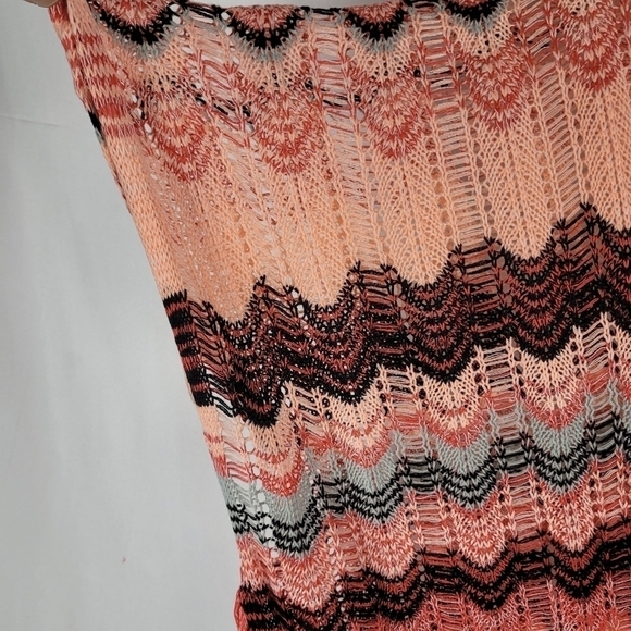 Davi & Dani Under Cover Swim Cover-up Crochet Boho Women’s Pink Combo Sz 2XL NWT - Picture 4 of 8